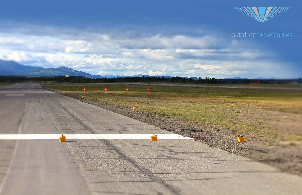 Portable Airfield Lighting At Northern Canadian International Airport 