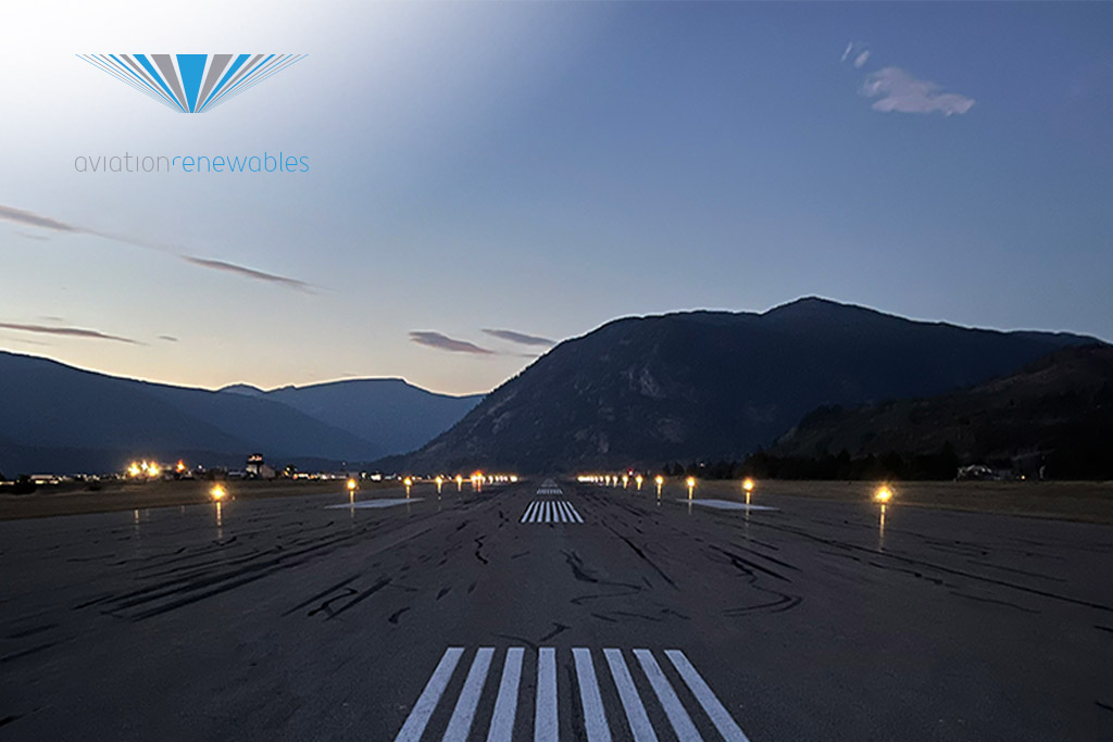 Solar Runway Lighting and Reflective Signage supplied and installed by Aviation Renewables